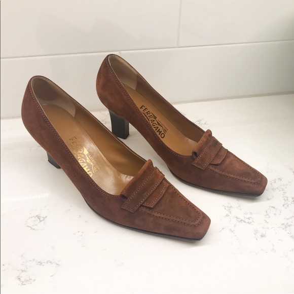Salvatore Ferragamo Shoes - Salvatore Ferragamo Suede Heels